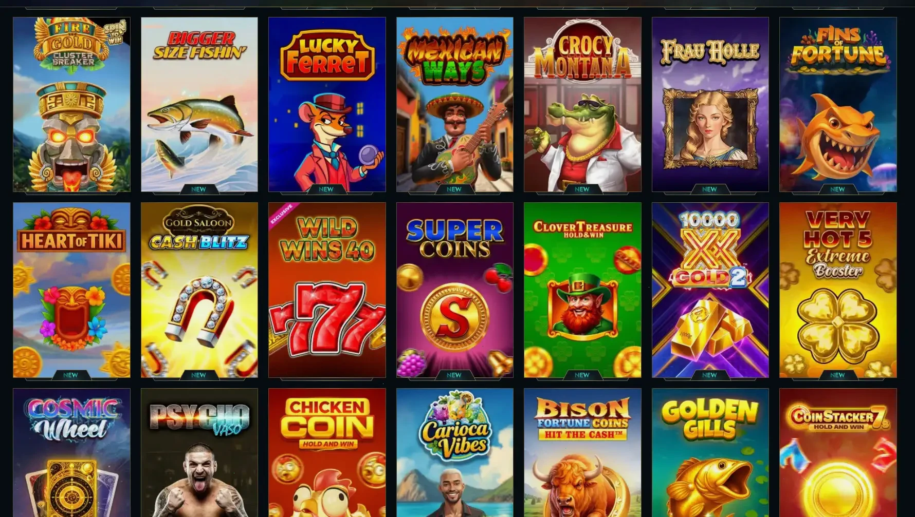 Panoramica giochi e slot disponibili su Race Up Casino
